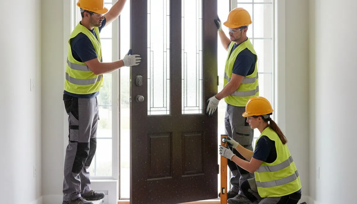 Oklahoma City door installation by FX Remodeling & Exteriors for durable, storm-ready home entryways