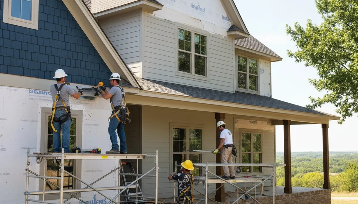 Vinyl siding installation for Oklahoma City, OK homes by a local siding contractor