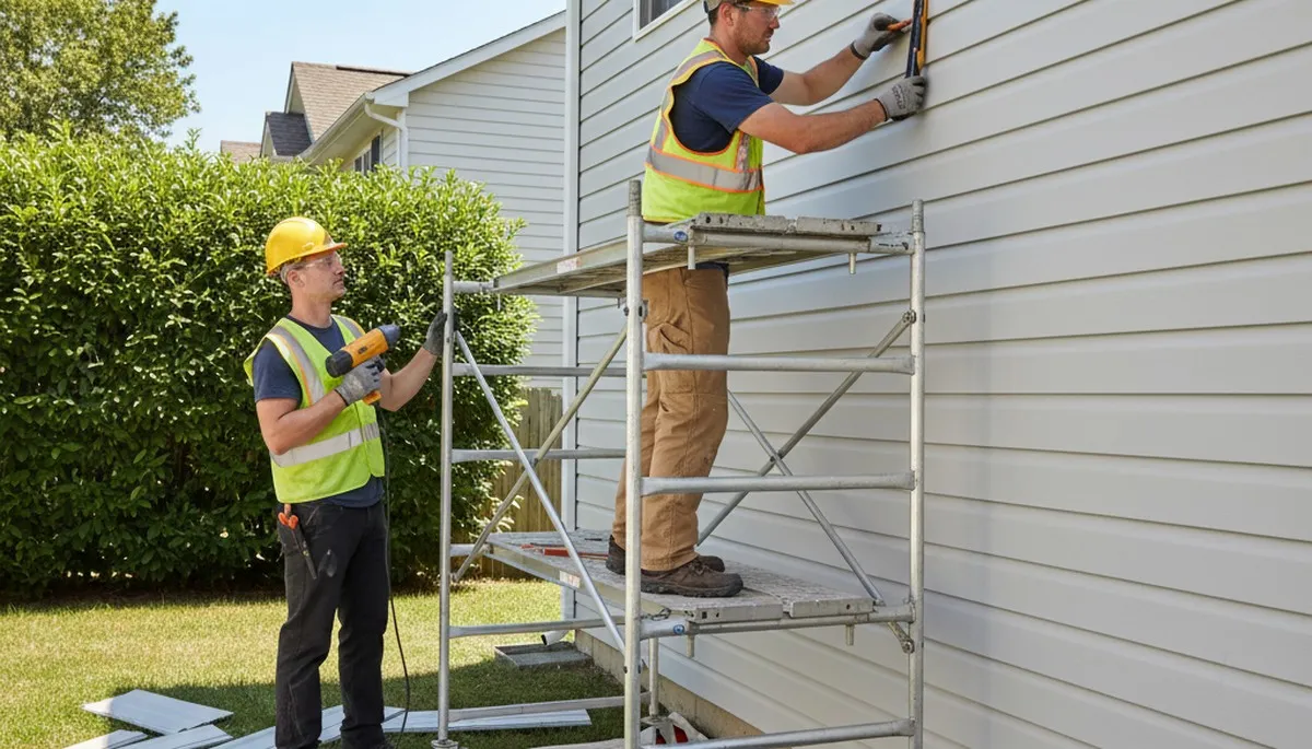 Vinyl siding repair in Oklahoma City, OK by FX Remodeling & Exteriors for storm damage and cracks